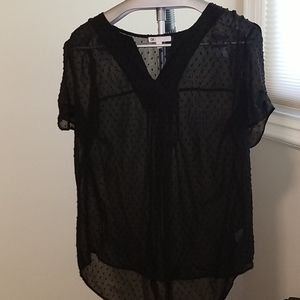 Black Sheer Blouse
